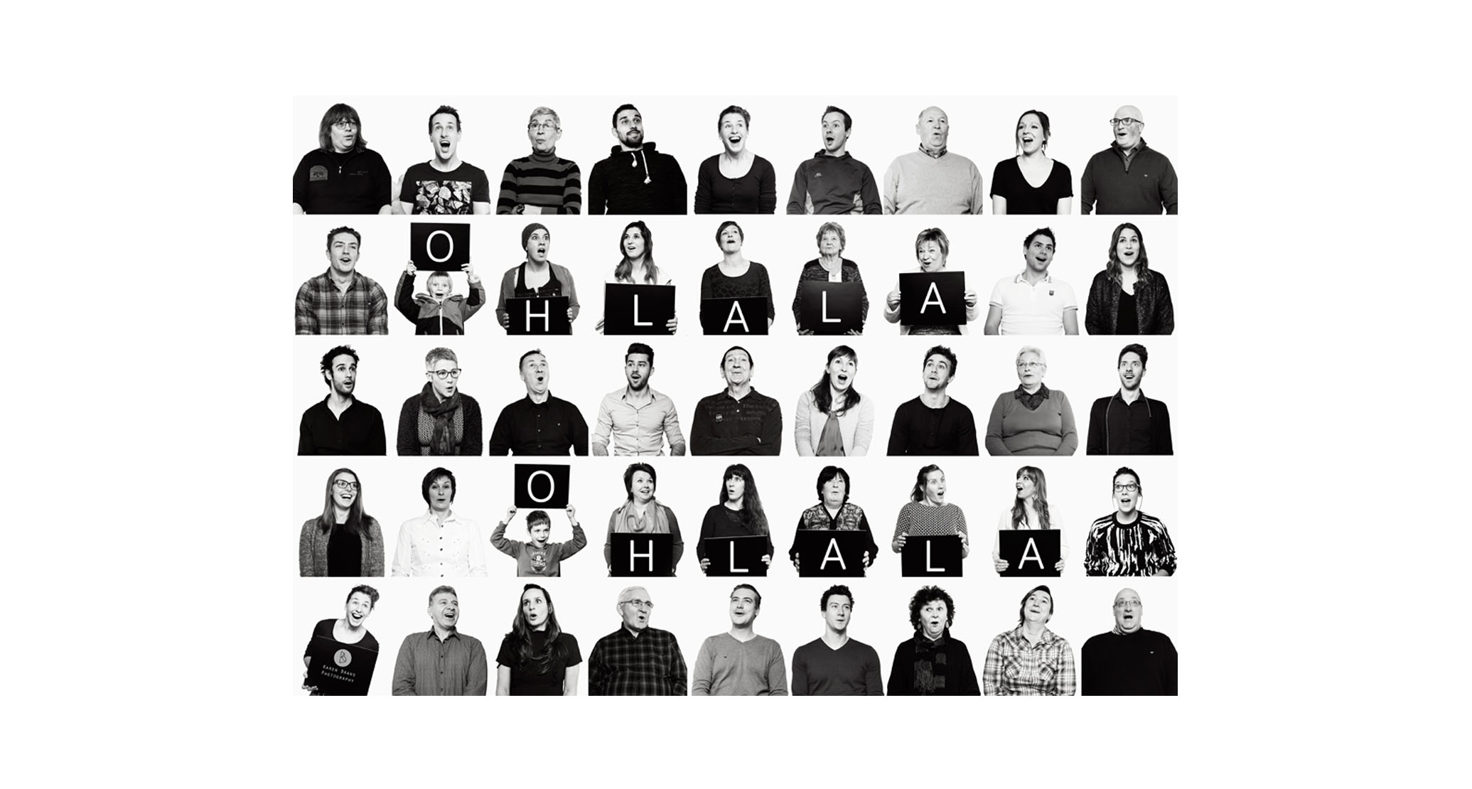 OHLALA C'EST BO verbaasde gezichten portretten collage compilatie